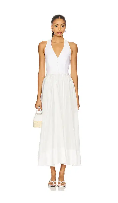 Camila Coelho Lino Midi Dress
