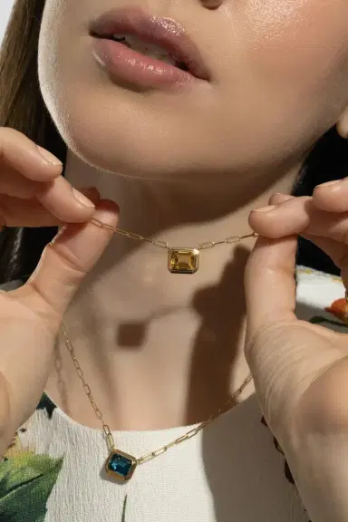 GOSHWARA Citrine Manhattan Necklace | Thumbnail 3