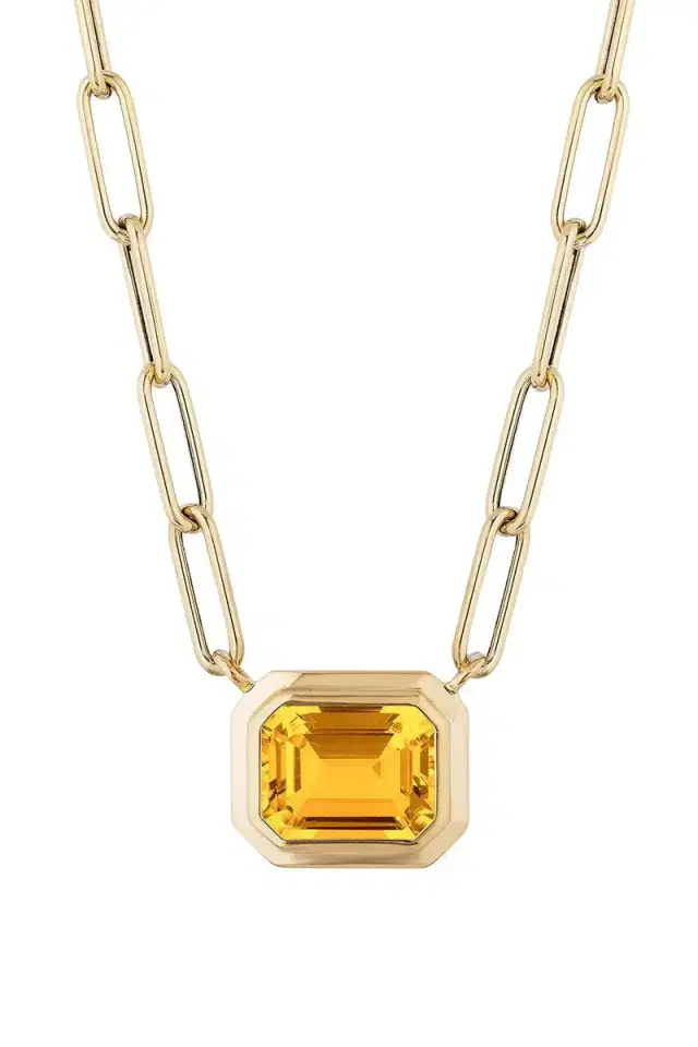 GOSHWARA Citrine Manhattan Necklace