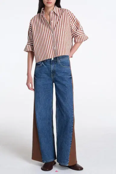 TWP Next Ex Shirt - Ivory Cognac | Thumbnail 2