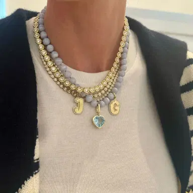 Stephanie Gottlieb Blue Lace Agate Beaded Necklace | Thumbnail 4 Stephanie Gottlieb Blue Lace Agate Beaded Necklace | Thumbnail 4