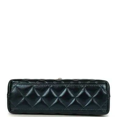 Chanel Chanel Small Kelly Shopper Metallic Blue Calfskin Brushed Gold Hardware | Thumbnail 6 Chanel Chanel Small Kelly Shopper Metallic Blue Calfskin Brushed Gold Hardware | Thumbnail 6