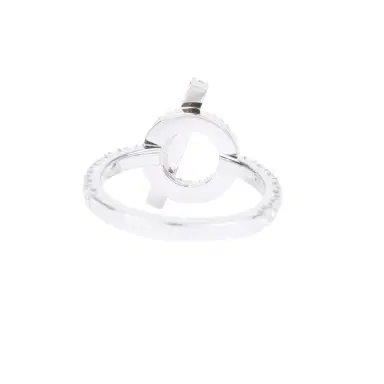 HERMÈS Hermes Finesse Ring Diamonds and 18K White Gold Hardware | Thumbnail 4 HERMÈS Hermes Finesse Ring Diamonds and 18K White Gold Hardware | Thumbnail 4