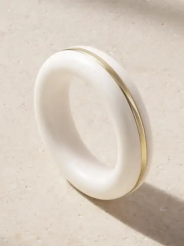 By Pariah The Essential Stacking 14-karat Recycled Gold Agate Ring