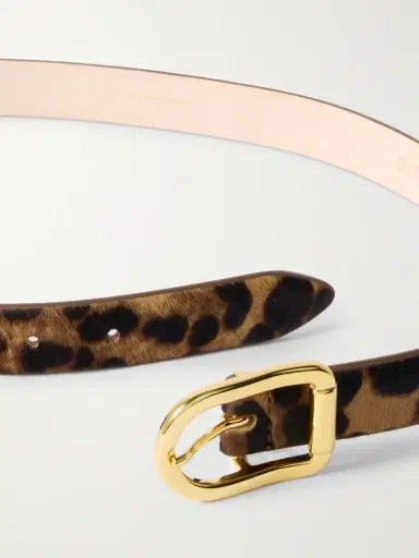Déhanche Mija Leopard-print Calf Hair Belt | Thumbnail 3 Déhanche Mija Leopard-print Calf Hair Belt | Thumbnail 3