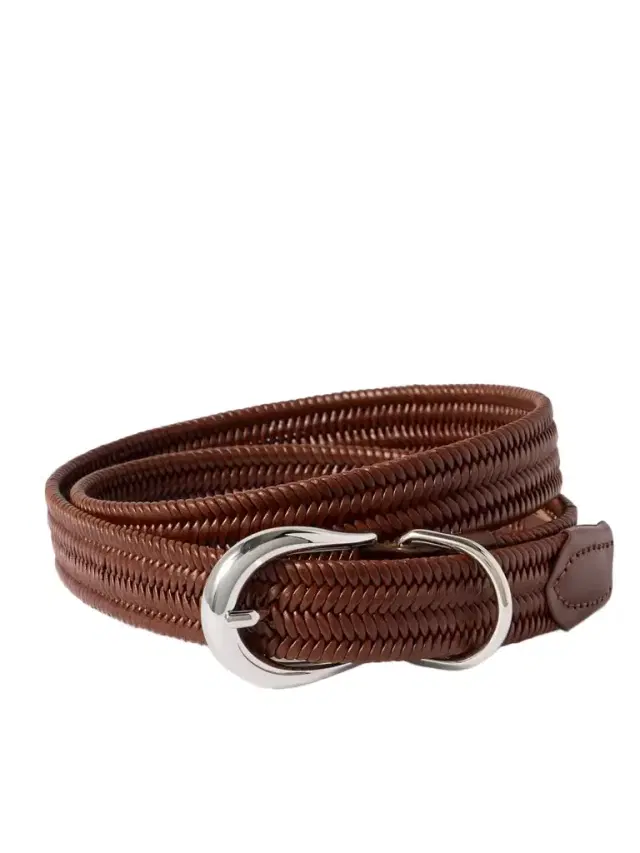 Hollyhock Braided Leather Belt