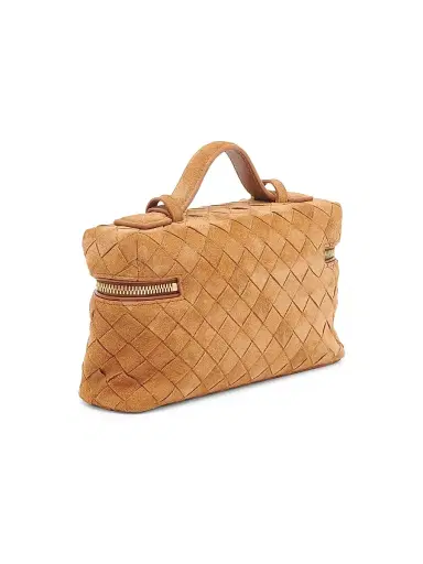 Bottega Veneta Women's Bang Bang Intrecciato Suede Vanity Case | Thumbnail 6 Bottega Veneta Women's Bang Bang Intrecciato Suede Vanity Case | Thumbnail 6