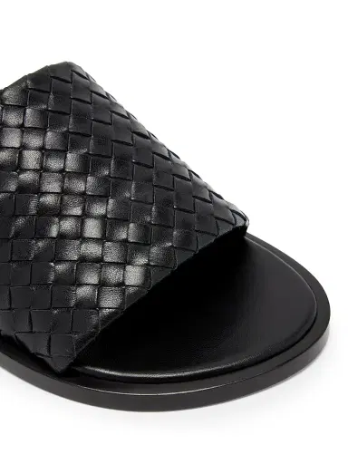 Bottega Veneta Men's Elio Intrecciato Leather Sandals - Black - Size 13 | Thumbnail 5 Bottega Veneta Men's Elio Intrecciato Leather Sandals - Black - Size 13 | Thumbnail 5