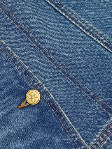 Ulla Johnson Women's Clara Denim Button-Front Wrap Miniskirt - Danube | Thumbnail 7 Ulla Johnson Women's Clara Denim Button-Front Wrap Miniskirt - Danube | Thumbnail 7