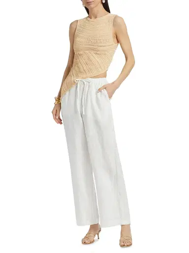Nonchalant Label Women's Banks Asymmetric Top - Ecru - Size XS | Thumbnail 2