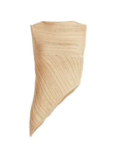 Nonchalant Label Women's Banks Asymmetric Top - Ecru - Size XS | Thumbnail 1