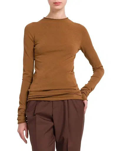 Armarium Women's Sita Knit Crewneck Sweater - Hazelnut | Thumbnail 3 Armarium Women's Sita Knit Crewneck Sweater - Hazelnut | Thumbnail 3