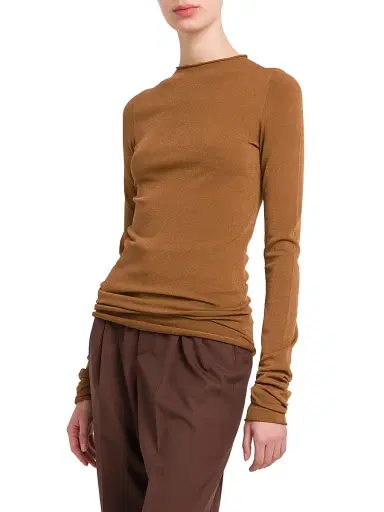 Armarium Women's Sita Knit Crewneck Sweater - Hazelnut | Thumbnail 4 Armarium Women's Sita Knit Crewneck Sweater - Hazelnut | Thumbnail 4