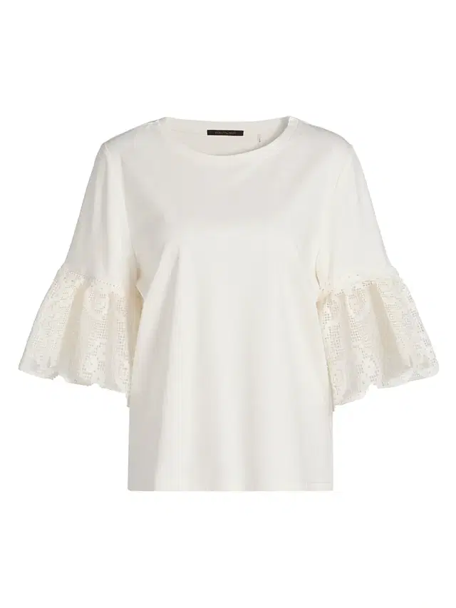 Kobi Halperin Women's Amanda Lace-Trimmed Cotton T-Shirt