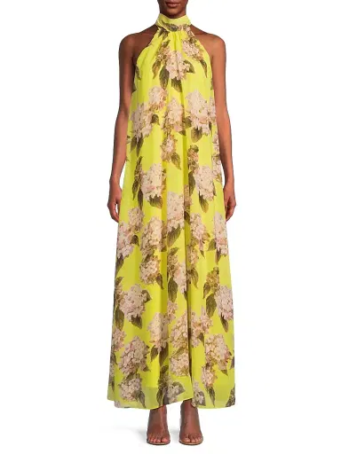 Ungaro Women's Samie Floral Halter Maxi Dress | Thumbnail 3