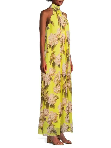 Ungaro Women's Samie Floral Halter Maxi Dress | Thumbnail 4