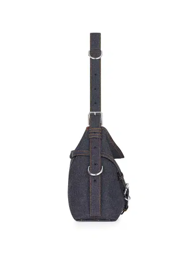 Givenchy Women's Medium Voyou Bag in Denim - Indigo Blue | Thumbnail 3