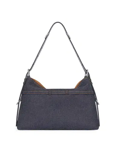Givenchy Women's Medium Voyou Bag in Denim - Indigo Blue | Thumbnail 4