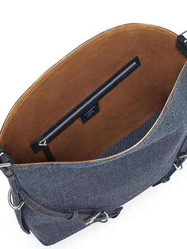 Givenchy Women's Medium Voyou Bag in Denim - Indigo Blue | Thumbnail 5