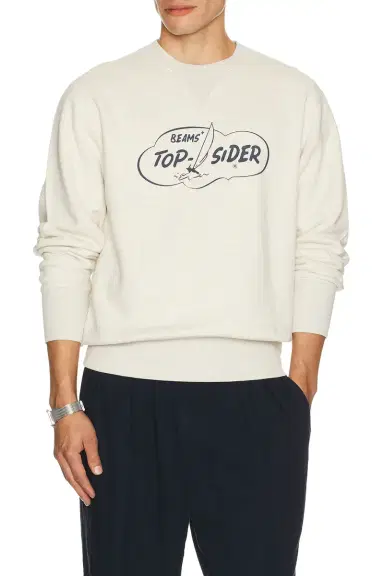 Beams Plus Sweat Crew Print | Thumbnail 1