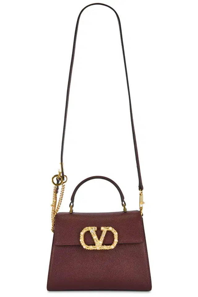 V Sling Small Top Handle Bag