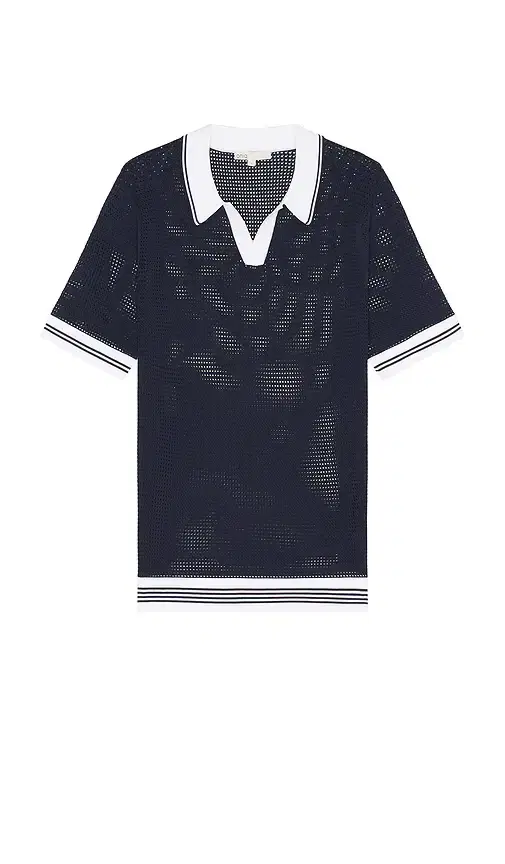 onia Mesh Knit Polo