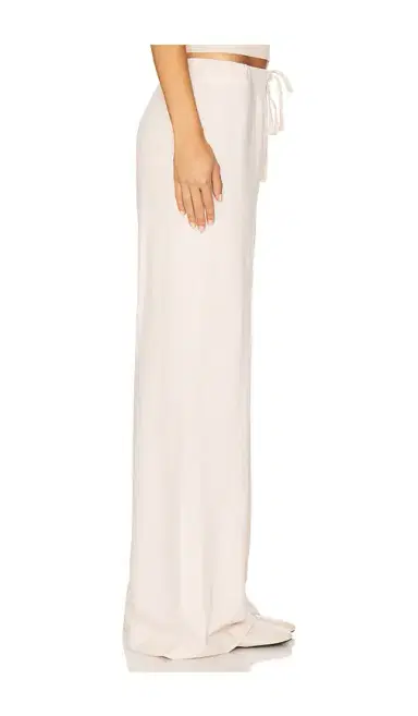 Eterne Drawstring Lightweight French Terry Wide Leg Sweatpant | Thumbnail 2