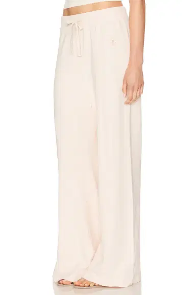 Eterne Drawstring Lightweight French Terry Wide Leg Sweatpant | Thumbnail 5