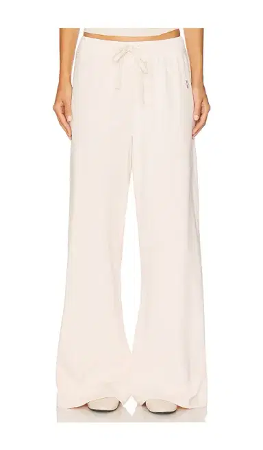 Eterne Drawstring Lightweight French Terry Wide Leg Sweatpant | Thumbnail 1