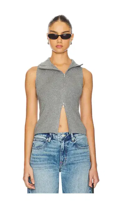 Geel Double Zip Vest | Thumbnail 1