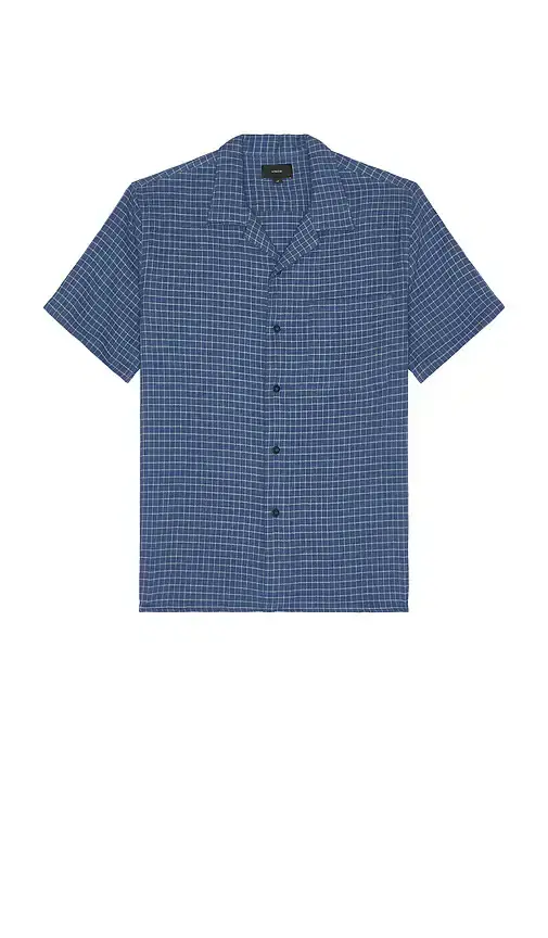 Vince Provence Plaid Collar Shirt
