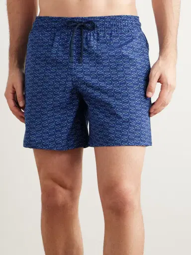 Vilebrequin Moopea Straight-Leg Mid-Length Printed Wool Swim Shorts - Men | Thumbnail 2 Vilebrequin Moopea Straight-Leg Mid-Length Printed Wool Swim Shorts - Men | Thumbnail 2