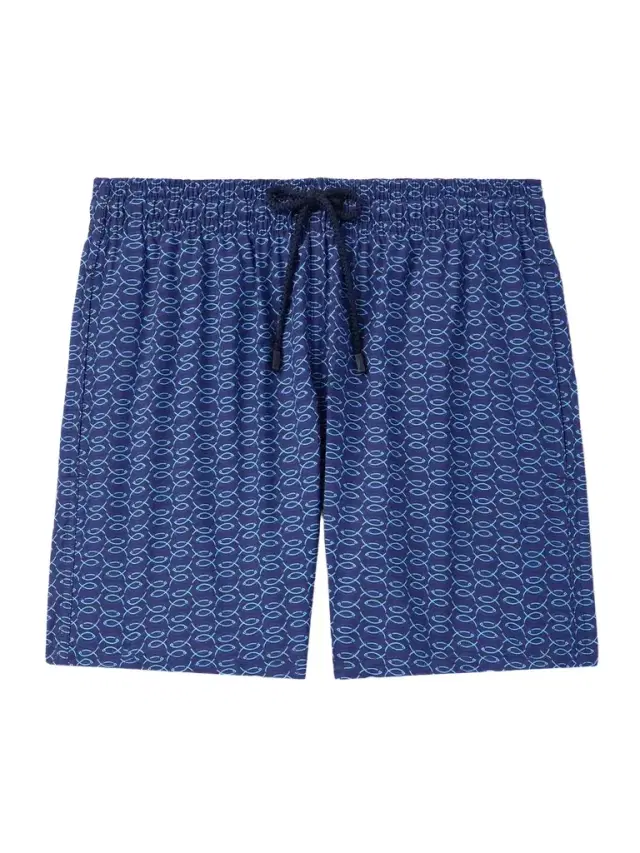 Moopea Straight-Leg Mid-Length Printed Wool Swim Shorts - Men