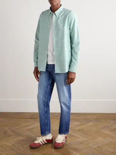 A.P.C. Martin Straight-Leg Cropped Stonewashed Jeans - Men | Thumbnail 2 A.P.C. Martin Straight-Leg Cropped Stonewashed Jeans - Men | Thumbnail 2