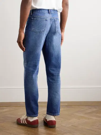 A.P.C. Martin Straight-Leg Cropped Stonewashed Jeans - Men | Thumbnail 4 A.P.C. Martin Straight-Leg Cropped Stonewashed Jeans - Men | Thumbnail 4