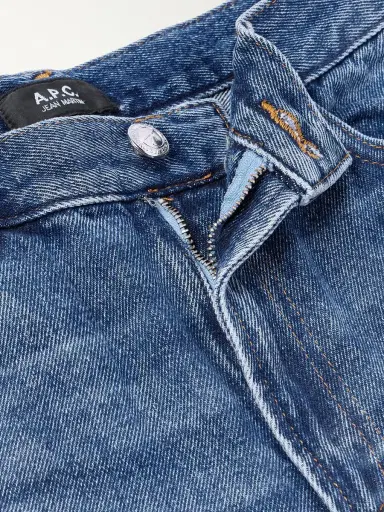 A.P.C. Martin Straight-Leg Cropped Stonewashed Jeans - Men | Thumbnail 6 A.P.C. Martin Straight-Leg Cropped Stonewashed Jeans - Men | Thumbnail 6