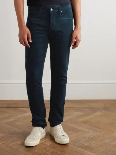 Tom Ford Slim-Fit Cotton-Blend Corduroy Trousers - Men | Thumbnail 3 Tom Ford Slim-Fit Cotton-Blend Corduroy Trousers - Men | Thumbnail 3