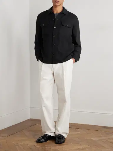 Ralph Lauren Purple Label Basketweave-Knit Cashmere Shirt Jacket - Men | Thumbnail 2 Ralph Lauren Purple Label Basketweave-Knit Cashmere Shirt Jacket - Men | Thumbnail 2