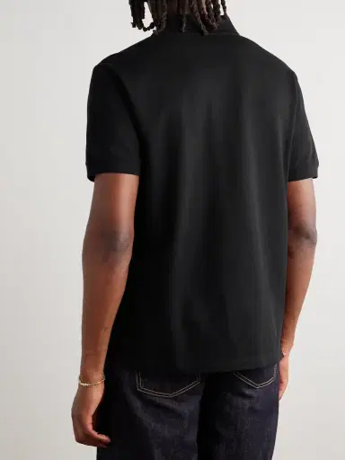 Alexander McQueen Embellished Cotton-Piqué Polo Shirt - Men | Thumbnail 3