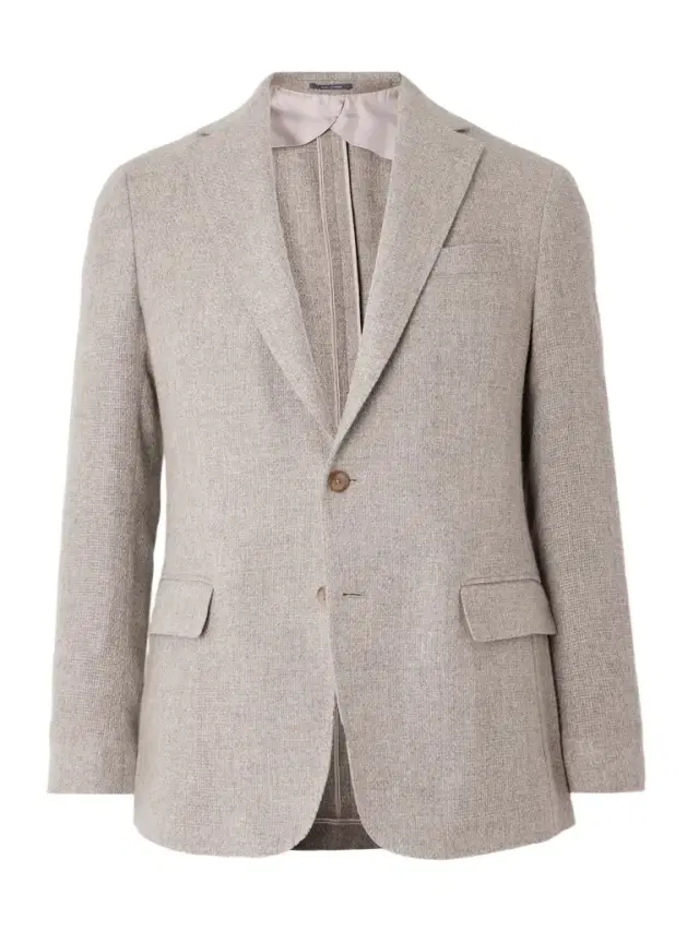Hadley Slim-Fit Basketweave Cashmere Blazer - Men
