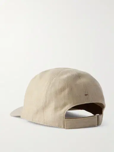 Loro Piana Logo-Embroidered Linen Baseball Cap - Men | Thumbnail 3