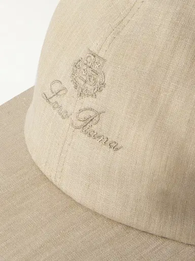 Loro Piana Logo-Embroidered Linen Baseball Cap - Men | Thumbnail 4