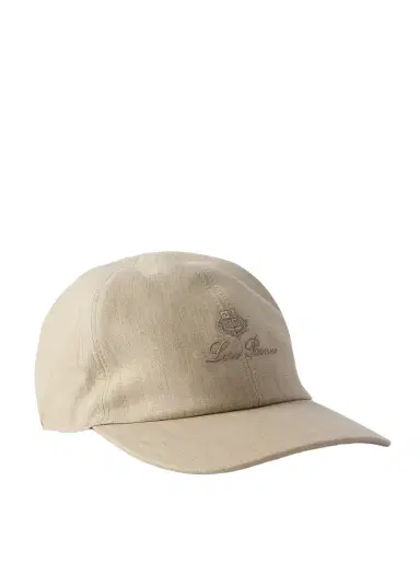 Loro Piana Logo-Embroidered Linen Baseball Cap - Men | Thumbnail 1