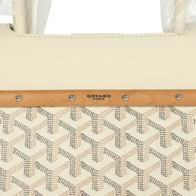 goyard Goyard Goyardine Canvas Sand Saigon Tote Palladium Hardware | Thumbnail 6 goyard Goyard Goyardine Canvas Sand Saigon Tote Palladium Hardware | Thumbnail 6