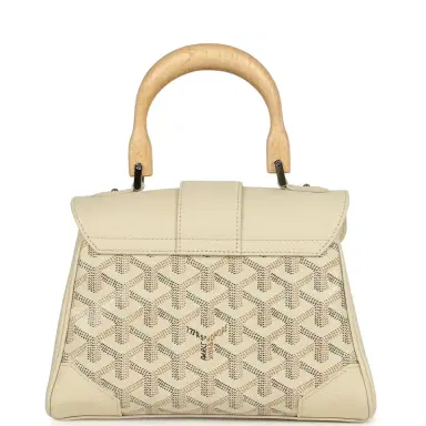 goyard Goyard Goyardine Canvas Sand Soft Saigon Mini Palladium Hardware | Thumbnail 4 goyard Goyard Goyardine Canvas Sand Soft Saigon Mini Palladium Hardware | Thumbnail 4