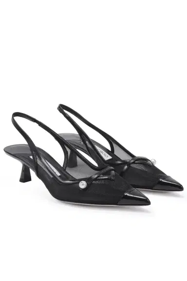 Jimmy Choo Amita Slingback Pump - Black | Thumbnail 6