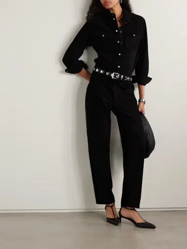 Isabel Marant Darielle Suede Tapered Pants | Thumbnail 2