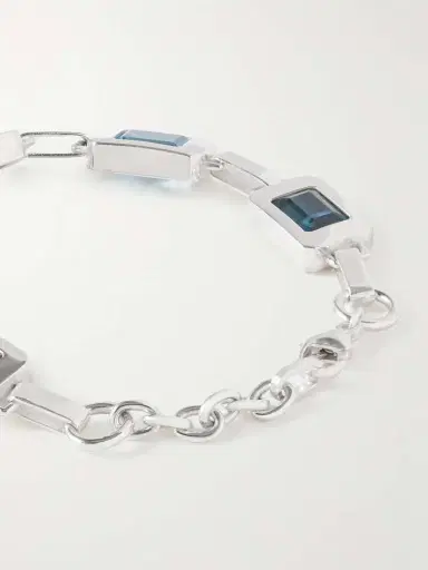 Loren Stewart Roca Link Sterling Silver Multi-stone Bracelet | Thumbnail 3 Loren Stewart Roca Link Sterling Silver Multi-stone Bracelet | Thumbnail 3