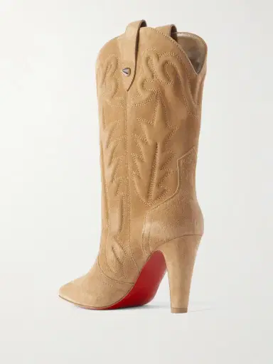 Christian Louboutin Santiabooty 85 Suede Knee Boots | Thumbnail 3