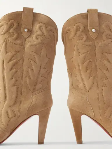 Christian Louboutin Santiabooty 85 Suede Knee Boots | Thumbnail 4